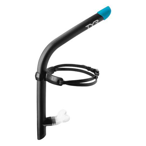 Трубка для плавания TYR Ultralight Snorkel 2.0 LSNRKL2 черная (001) в Спортмастер