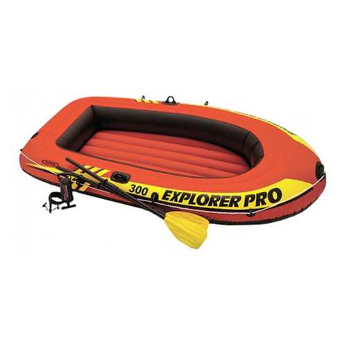 Лодка Intex Explorer PRO-300 с веслами 2,44 x 1,17 м orange в Спортмастер