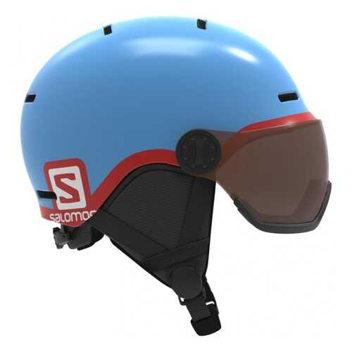 Горнолыжный шлем Salomon Grom Visor 2019 blue, M в Спортмастер
