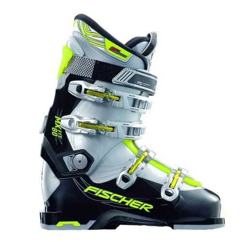 Ботинки горнолыжные Soma MX Fit 80 Черный/серебро/лайм, 27,5 в Спортмастер