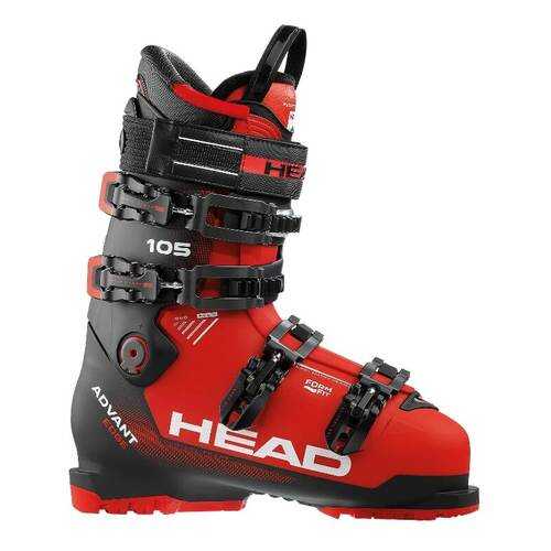 Горнолыжные ботинки HEAD Advant Edge 105 2018, black/red, 28.5 в Спортмастер