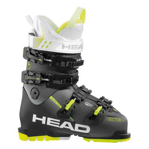 Горнолыжные ботинки HEAD Vector Evo 110 S W 2018, anthracite/black/neon yellow, 23.5 в Спортмастер