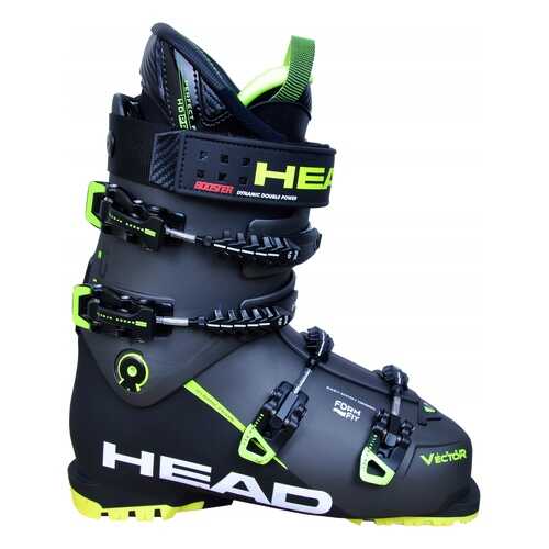 Горнолыжные ботинки HEAD Vector Evo 130 S 2018, anthracite/black/neon yellow, 30 в Спортмастер