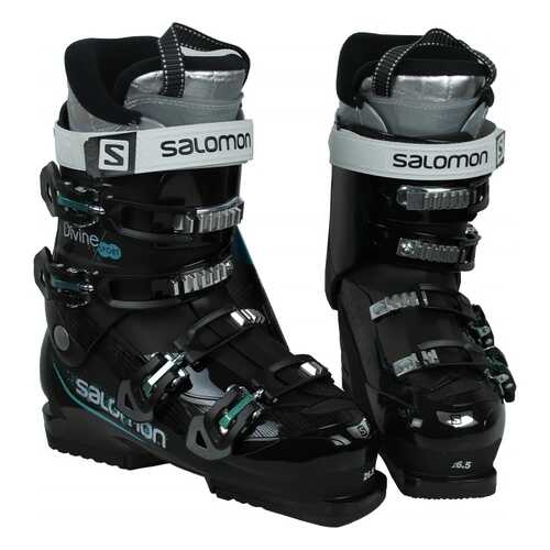 Горнолыжные ботинки Salomon Divine Sport 2018, black/top green, 25 в Спортмастер