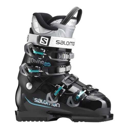 Горнолыжные ботинки Salomon Divine Sport 2018, black/top green, 26 в Спортмастер