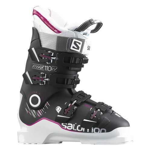 Горнолыжные ботинки Salomon X Max 110 W 2017, black/white/rubine, 23.5 в Спортмастер