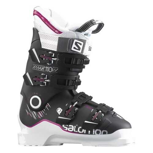 Горнолыжные ботинки Salomon X Max 110 W 2017, black/white/rubine, 25 в Спортмастер