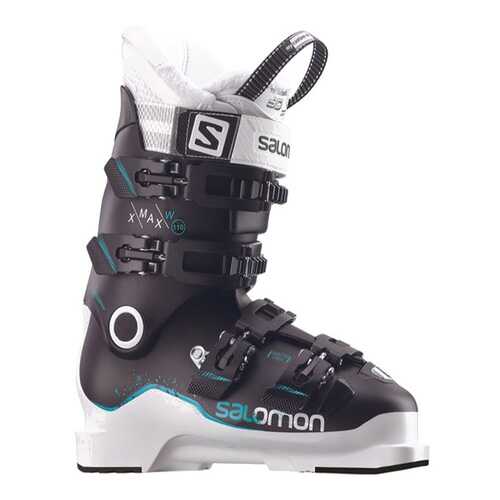 Горнолыжные ботинки Salomon X Max 110 W 2018, black/white/top green, 23.5 в Спортмастер