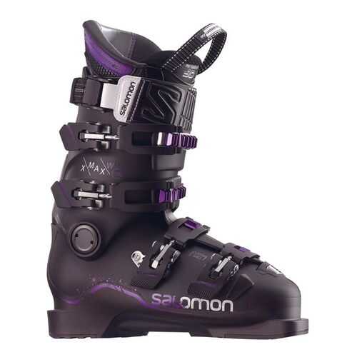 Горнолыжные ботинки Salomon X Max 120 W 2018, metablack/black/purple, 22.5 в Спортмастер