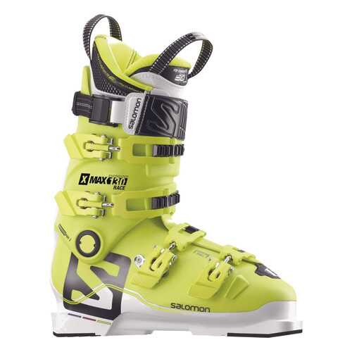 Горнолыжные ботинки Salomon X Max Race 130 2018, acid green/white, 26.5 в Спортмастер