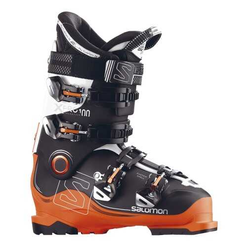 Горнолыжные ботинки Salomon X Pro 100 2018, black/orange, 25.5 в Спортмастер