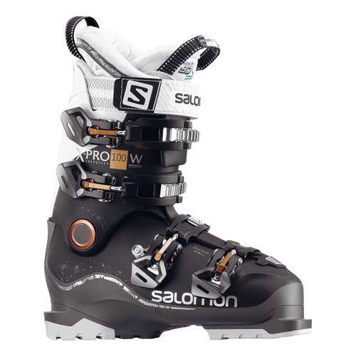 Горнолыжные ботинки Salomon X Pro 100 W 2018, black/anthracite/white, 23.0 в Спортмастер