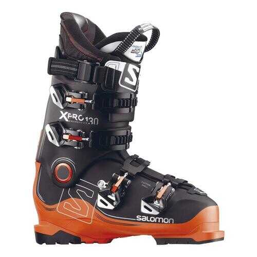 Горнолыжные ботинки Salomon X Pro 130 2018, black/orange/anthracite, 30.5 в Спортмастер