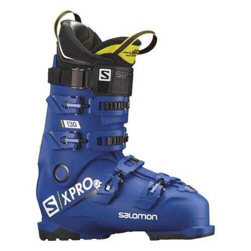 Горнолыжные ботинки Salomon X Pro 130 2019, raceblue/acid green, 25.5 в Спортмастер