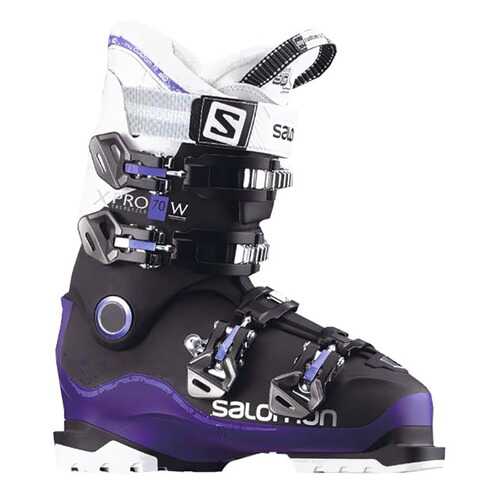 Горнолыжные ботинки Salomon X Pro 70 W 2018, black/dark purple/white, 23.5 в Спортмастер