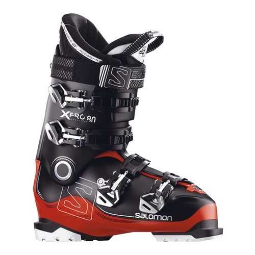 Горнолыжные ботинки Salomon X Pro 80 W 2018, black/red/anthracite, 26.5 в Спортмастер