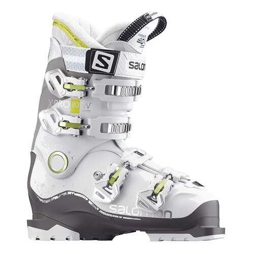 Горнолыжные ботинки Salomon X Pro 80 W 2018, white/anthracite/gray, 23.5 в Спортмастер