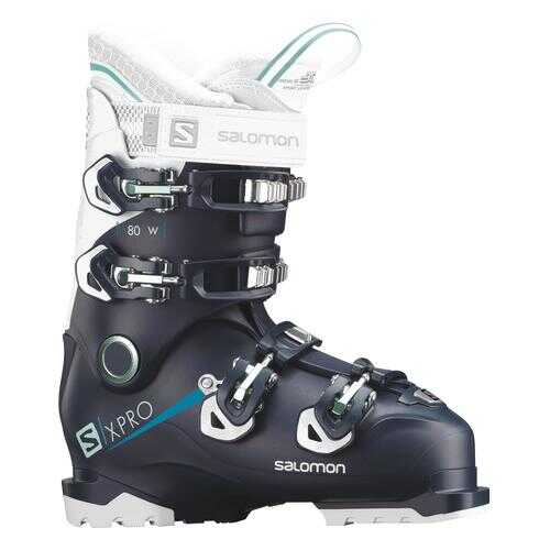 Горнолыжные ботинки Salomon X Pro 80 W 2019, petrol blue/white, 23.5 в Спортмастер