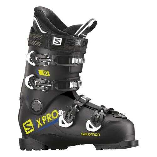 Горнолыжные ботинки Salomon X Pro 90 2019, black/acid green, 25.5 в Спортмастер