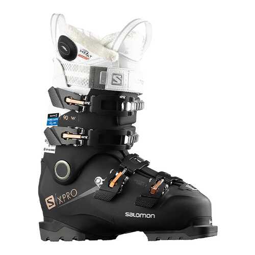 Горнолыжные ботинки Salomon X Pro 90 W 2019, black/white, 26.5 в Спортмастер
